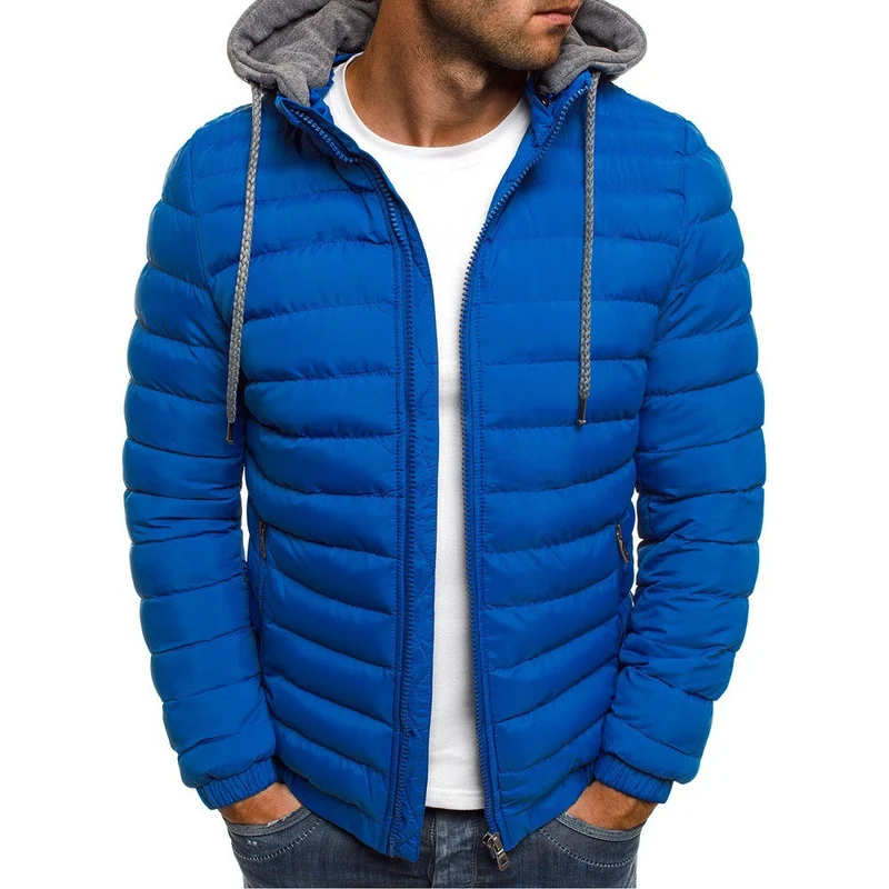 Herren Leichte Steppjacke mit abnehmbarer Kapuze Drune