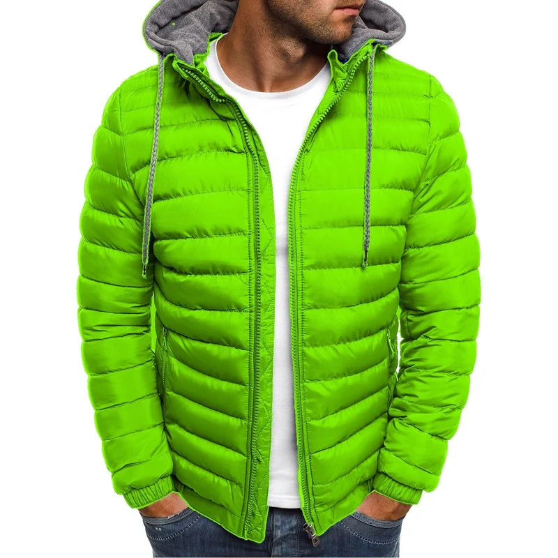 Herren Leichte Steppjacke mit abnehmbarer Kapuze Drune