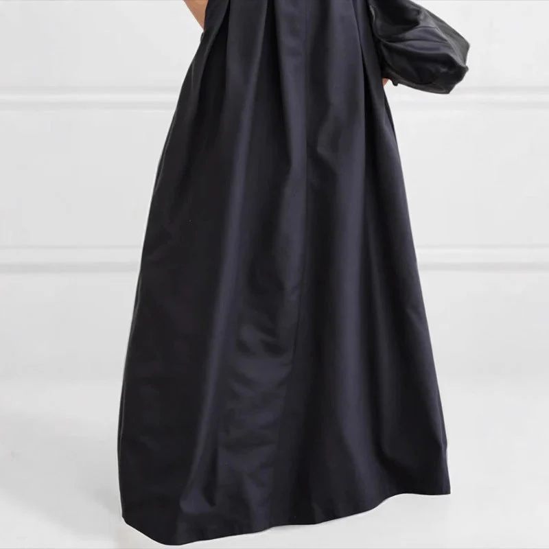 Damen Maxirock mit eleganter Faltenlegung und seitlichen Taschen Drune