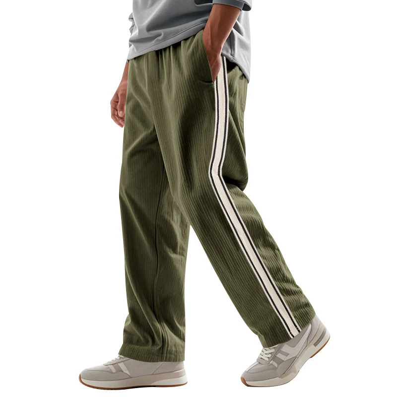 Herren Sportliche Plank-Hose mit Streifen-Design Drune