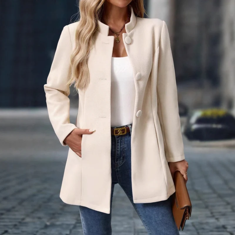 Damen klassischer und eleganter Mantel Drune