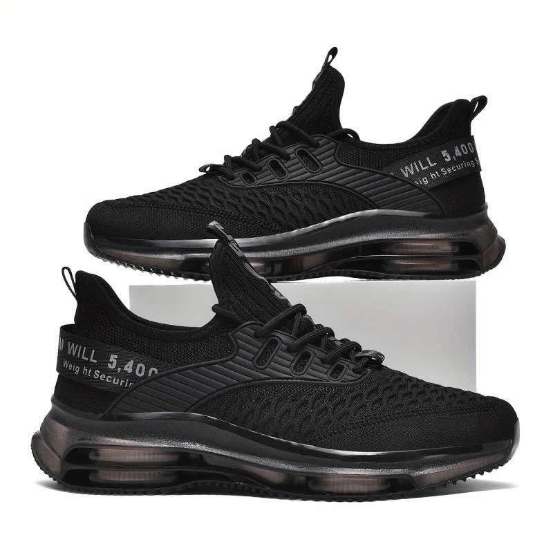 Damen Luftkissen-Sneaker mit transparenter Luftsohle und gestricktem Oberschuh Drune
