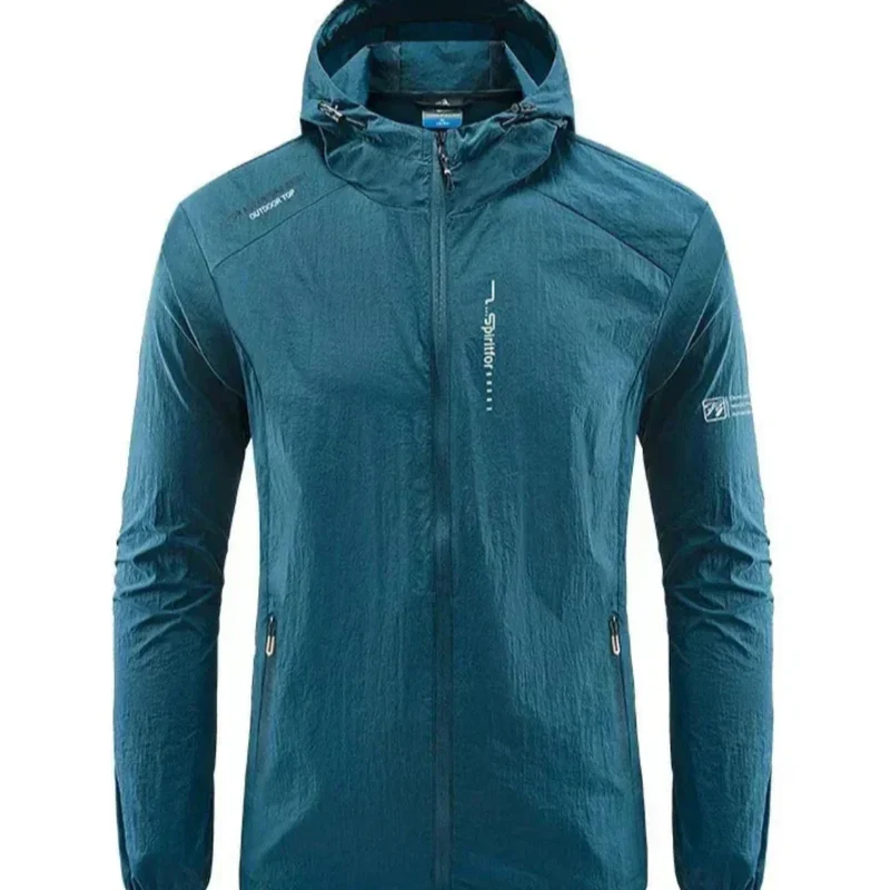 DruneUltraleichte, Wind- und Sonnensichere Sommerjacke mit Kapuze für Herren