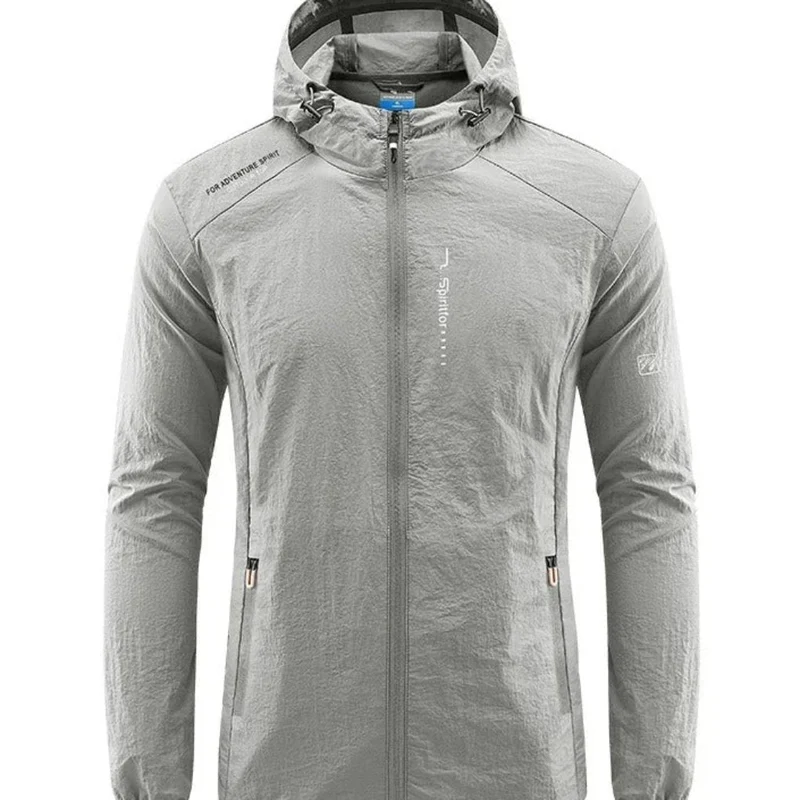 DruneUltraleichte, Wind- und Sonnensichere Sommerjacke mit Kapuze für Herren