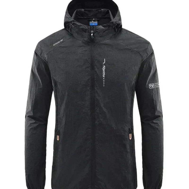 DruneUltraleichte, Wind- und Sonnensichere Sommerjacke mit Kapuze für Herren