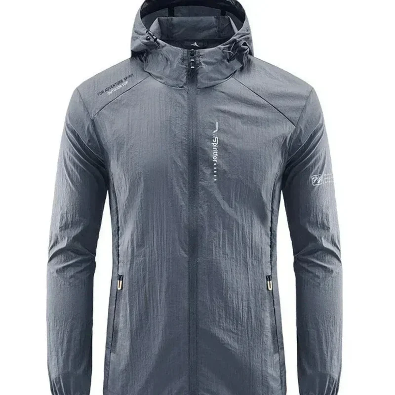 DruneUltraleichte, Wind- und Sonnensichere Sommerjacke mit Kapuze für Herren