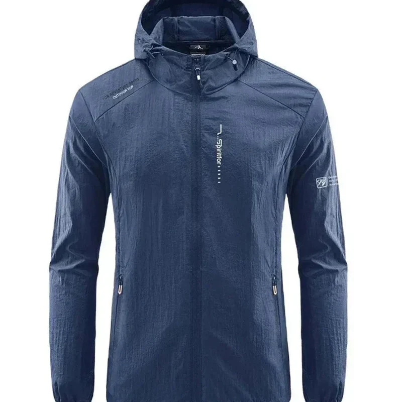 DruneUltraleichte, Wind- und Sonnensichere Sommerjacke mit Kapuze für Herren
