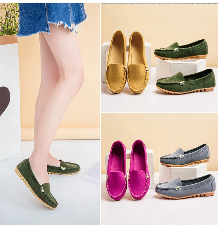 Damen Mokassin Slipper mit flexibler Sohle und modischem Design Drune