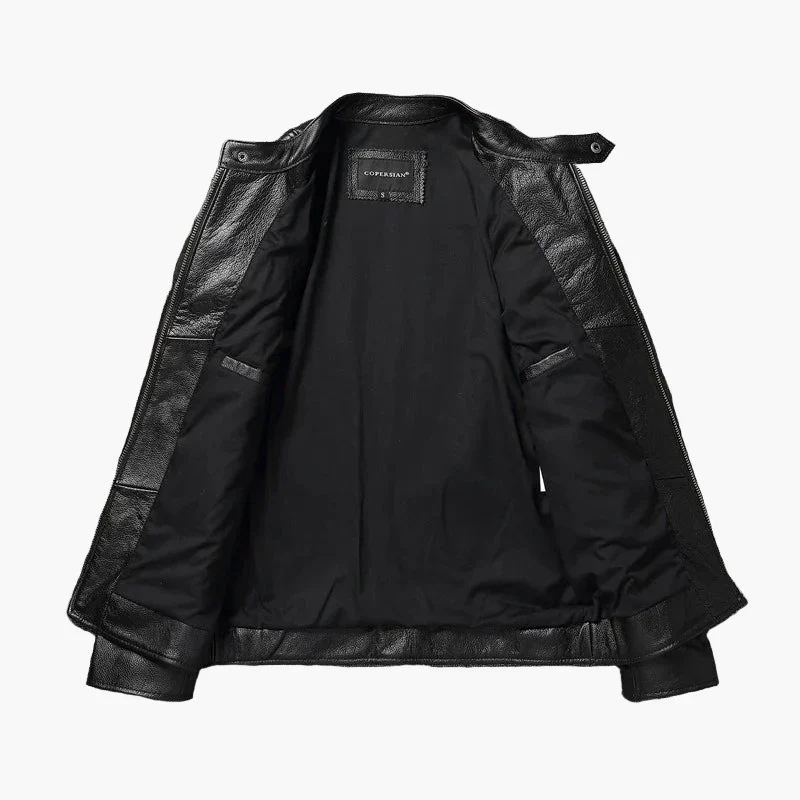 Drune | Bikerjacke Im Klassischen Moto-Style - Schmal Geschnittene Modische Übergangsjacke für Freizeit und Alltag