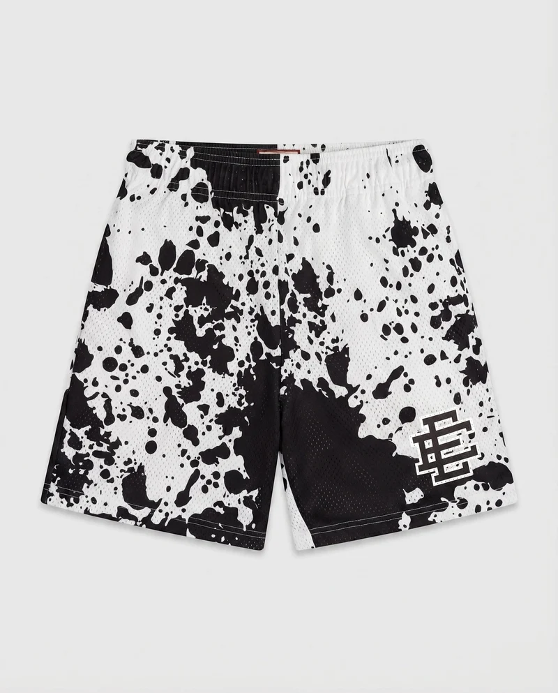 Damen Lounge-Shorts Logomuster Elastikbund Logo-Patch
