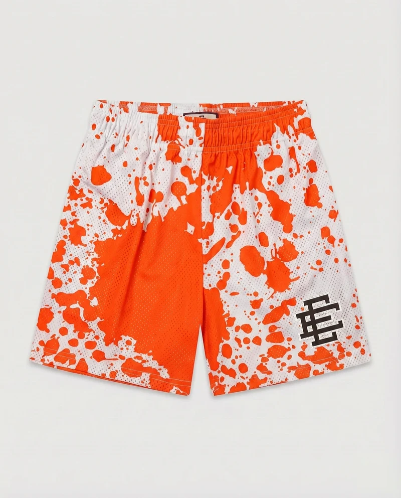 Damen Lounge-Shorts Logomuster Elastikbund Logo-Patch