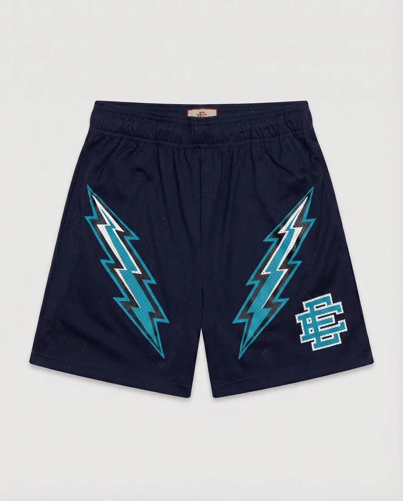 Damen Lounge-Shorts Logomuster Elastikbund Logo-Patch