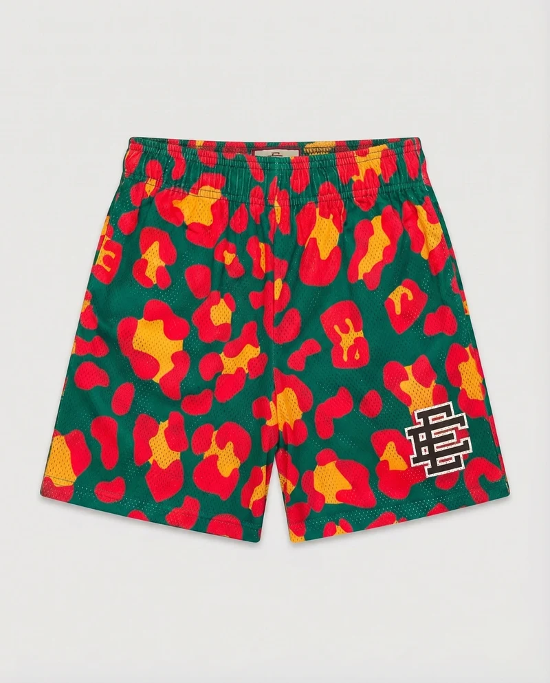 Damen Lounge-Shorts Logomuster Elastikbund Logo-Patch