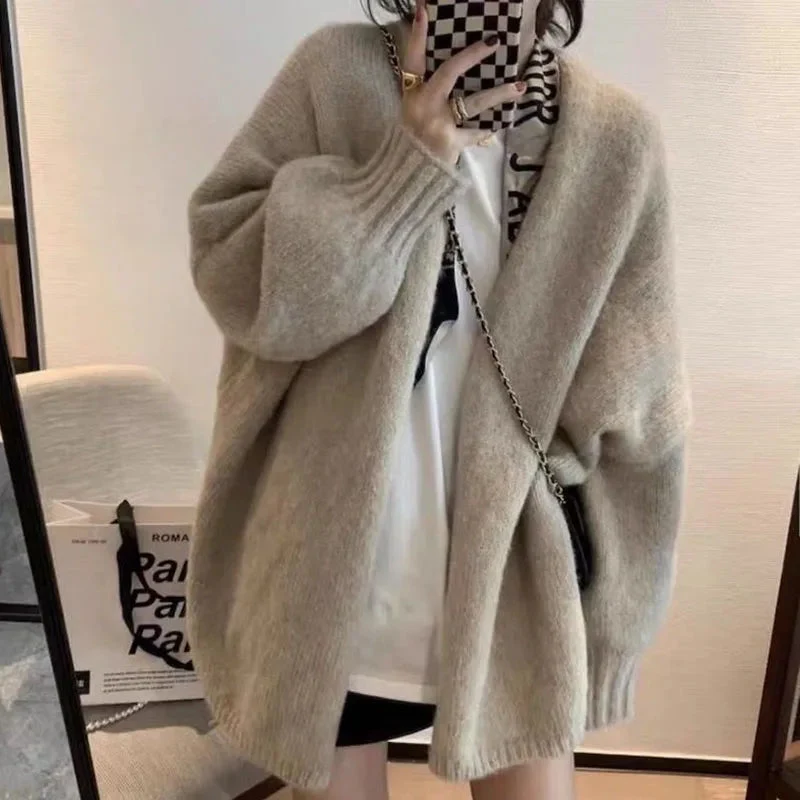 Drune | oversized Strickjacke mit Knopfverschluss