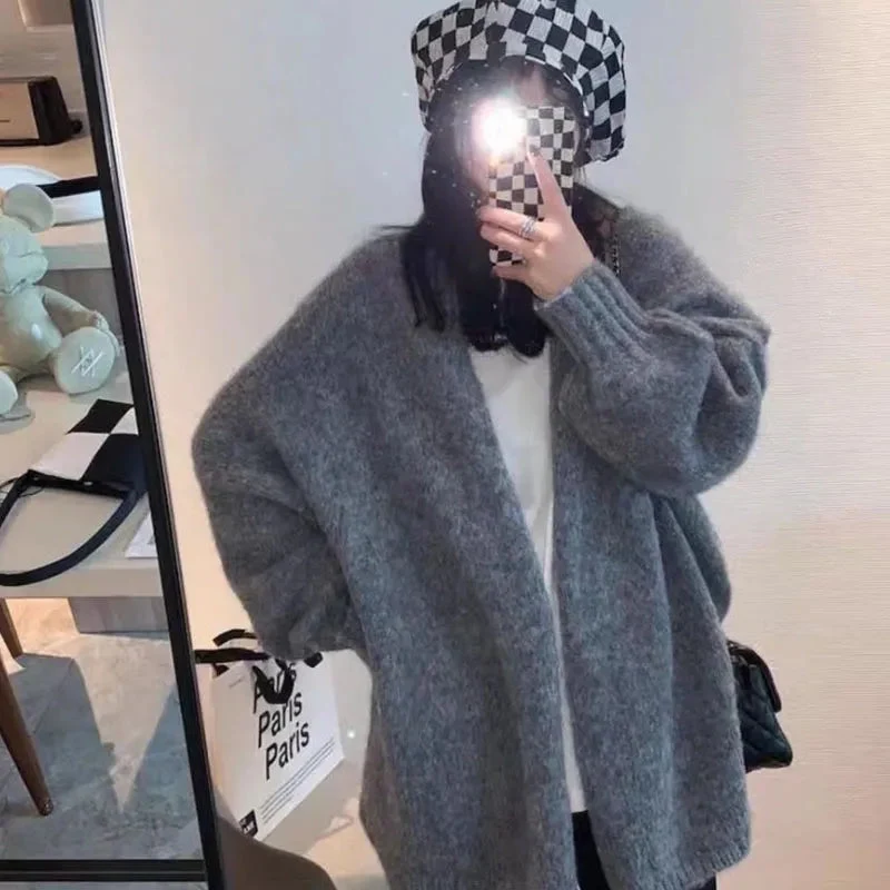 Drune | oversized Strickjacke mit Knopfverschluss