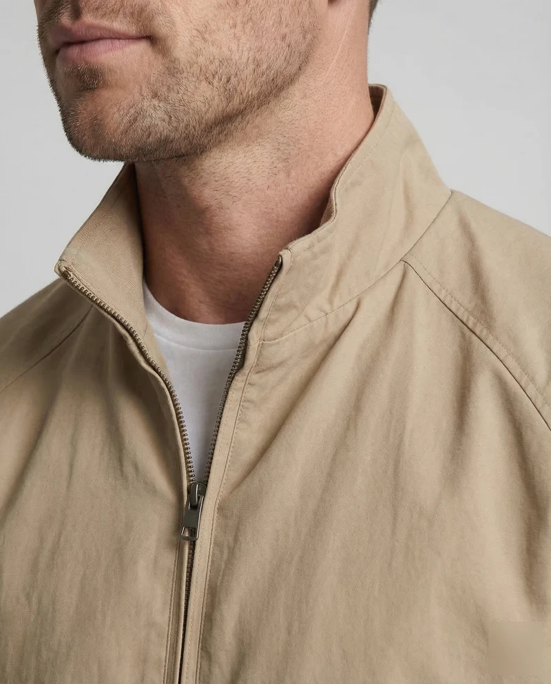 Herren Harringtonjacke Nylon Leicht
