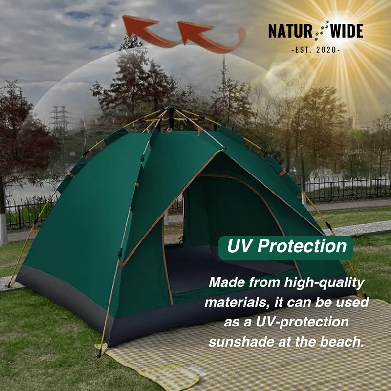 Naturwide Outdoor Tent – Automatic Setup in 3 Seconds