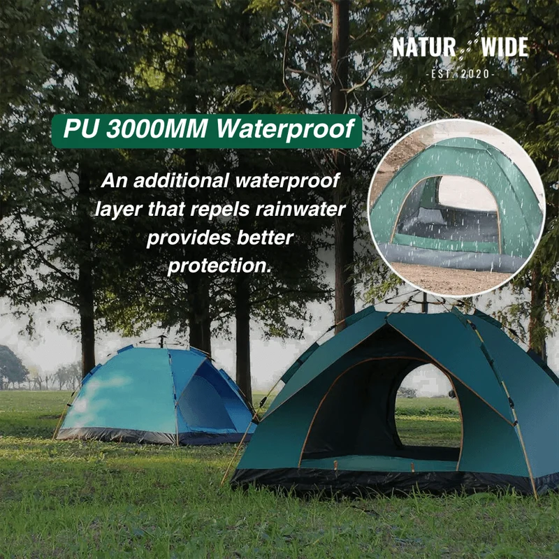 Naturwide Outdoor Tent – Automatic Setup in 3 Seconds