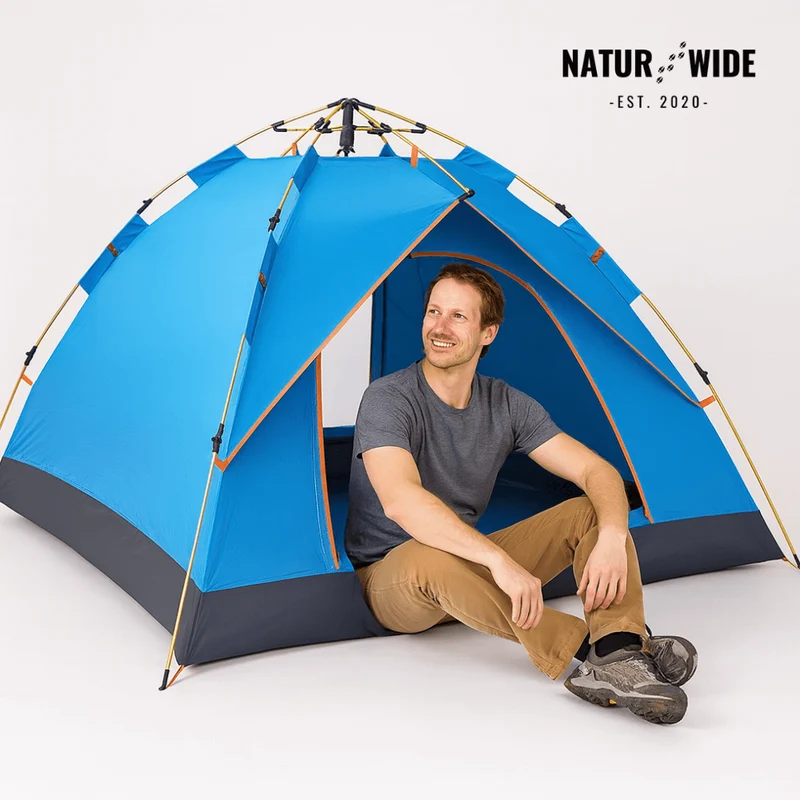 Naturwide Outdoor Tent – Automatic Setup in 3 Seconds
