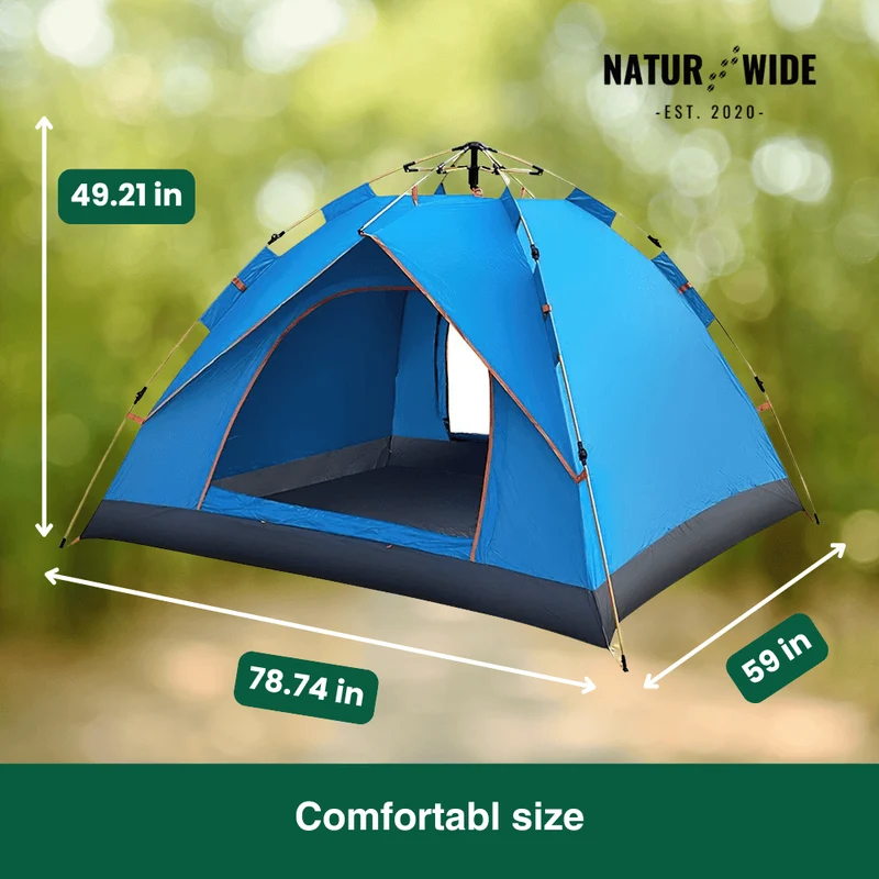 Naturwide Outdoor Tent – Automatic Setup in 3 Seconds