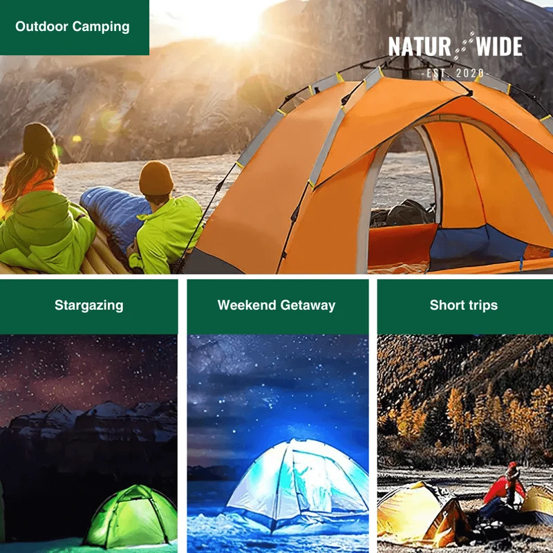 Naturwide Outdoor Tent – Automatic Setup in 3 Seconds