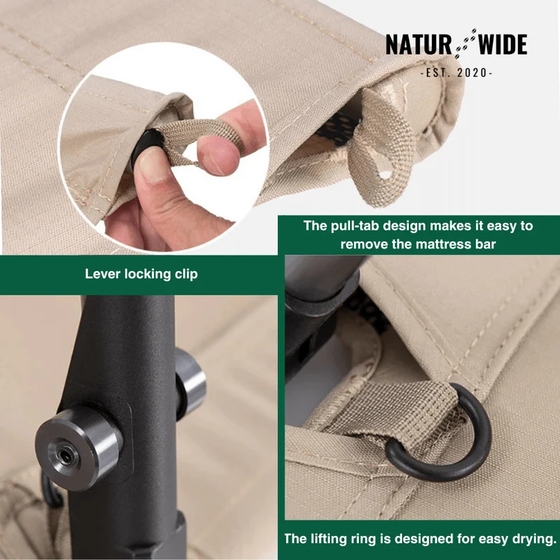 Naturwide Outdoor Camping Cot – Ultralight & Foldable