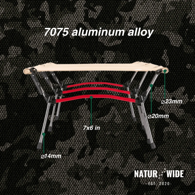 Naturwide Outdoor Camping Cot – Ultralight & Foldable