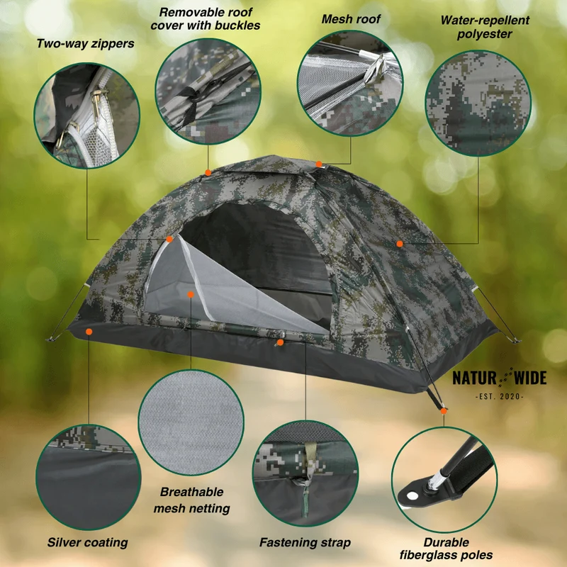 Naturwide Explorer Tent – Ultralight and Compact for 1–2 People