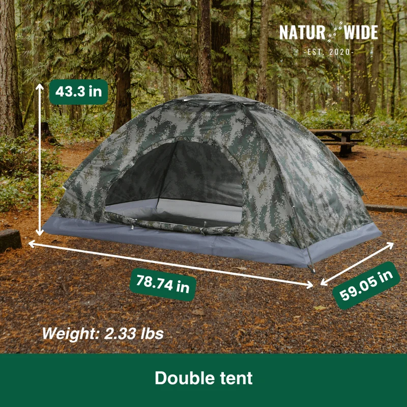 Naturwide Explorer Tent – Ultralight and Compact for 1–2 People