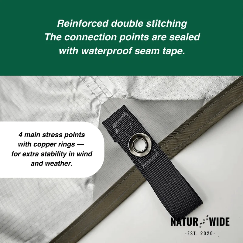 Versatile Sun and Rain Protection Tarp