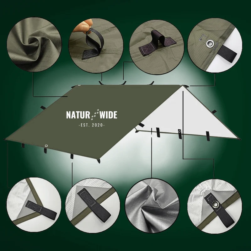 Versatile Sun and Rain Protection Tarp