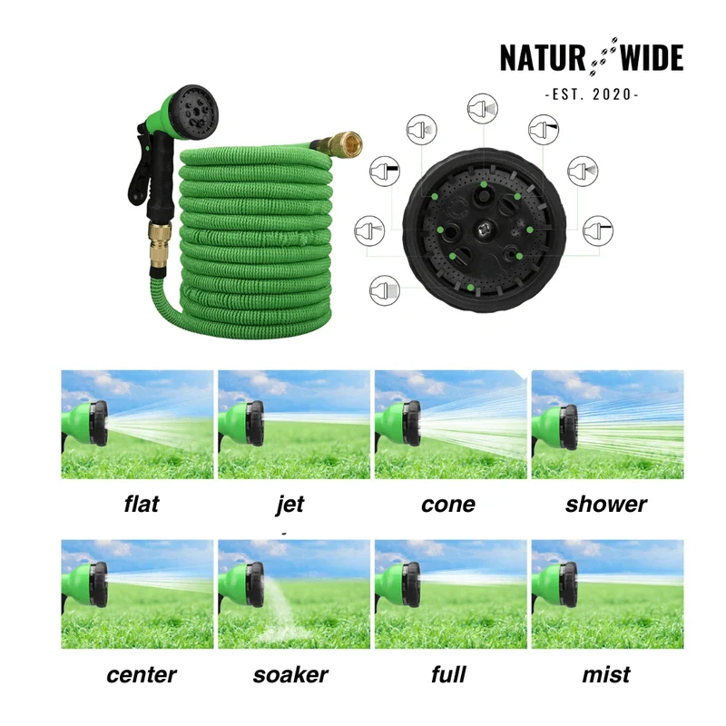 AquaFlex Pro – The Flexible Garden Hose with 7 Spray Functions