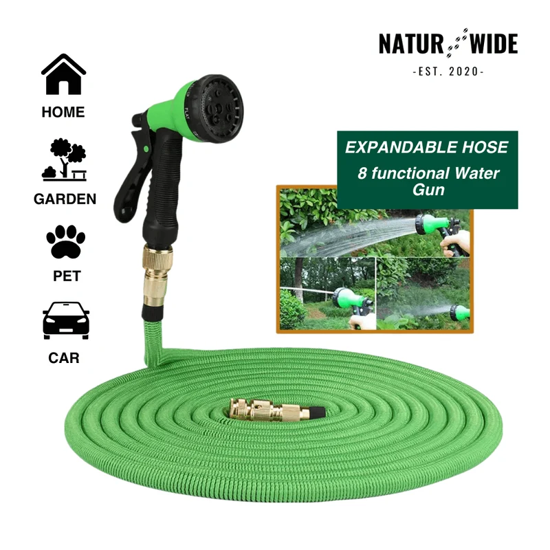 AquaFlex Pro – The Flexible Garden Hose with 7 Spray Functions