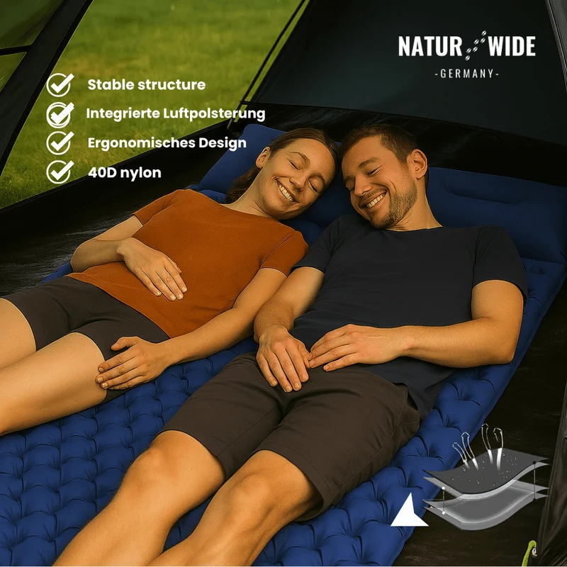 Ultralight Compact 2-in-1 Sleeping Pad – Perfect for Any Adventure for Two
