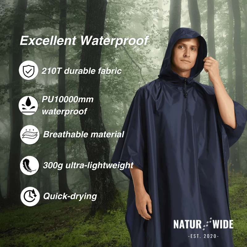 3-in-1 Rain Poncho – Protection for Any Weather