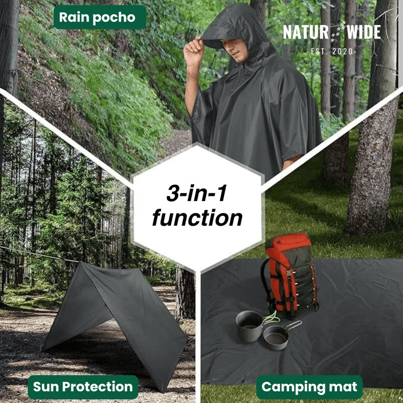 3-in-1 Rain Poncho – Protection for Any Weather