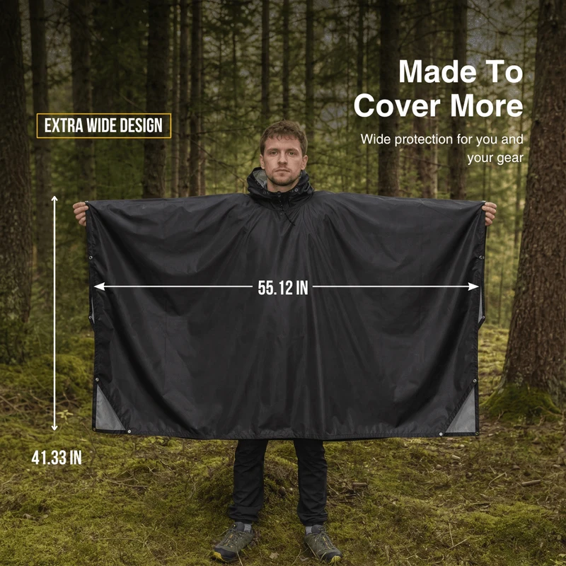 3-in-1 Rain Poncho – Protection for Any Weather