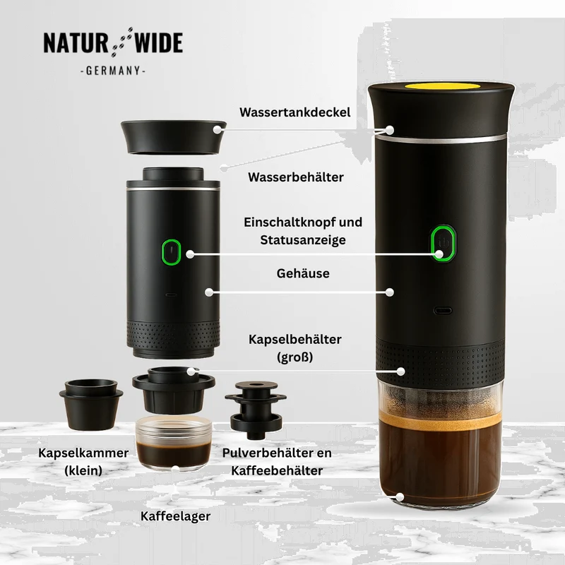 Kompakt Kaffee 3 in 1 - perfekt für unterwegs