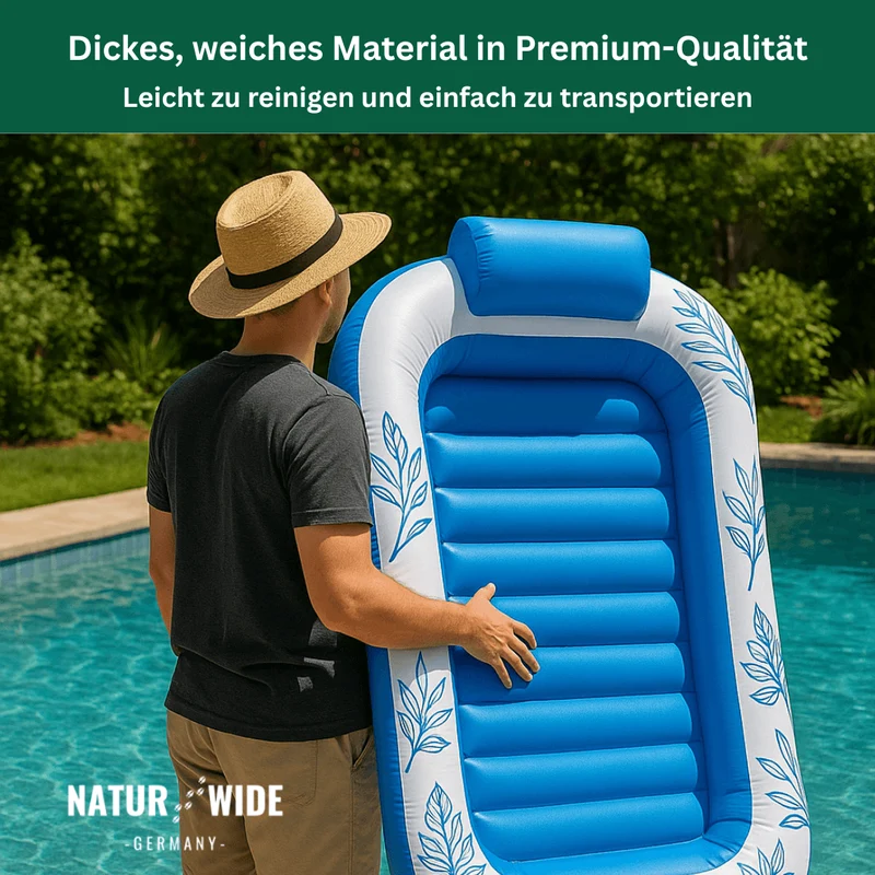 Doppelte Luftmatratze – XXL Pool für 1-2 Personen