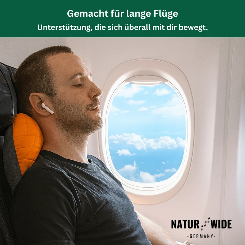 Aufblasbares Reisekissen – faltbar & vielseitig einsetzbar