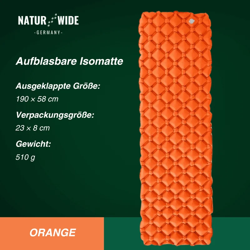 Ultraleichte Isomatte ohne Kopfstütze – Ideal für jedes Abenteuer unterwegs