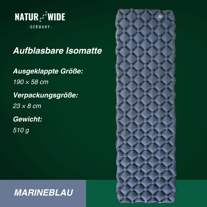 Ultraleichte Isomatte ohne Kopfstütze – Ideal für jedes Abenteuer unterwegs