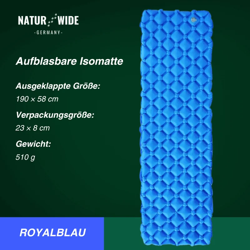 Ultraleichte Isomatte ohne Kopfstütze – Ideal für jedes Abenteuer unterwegs