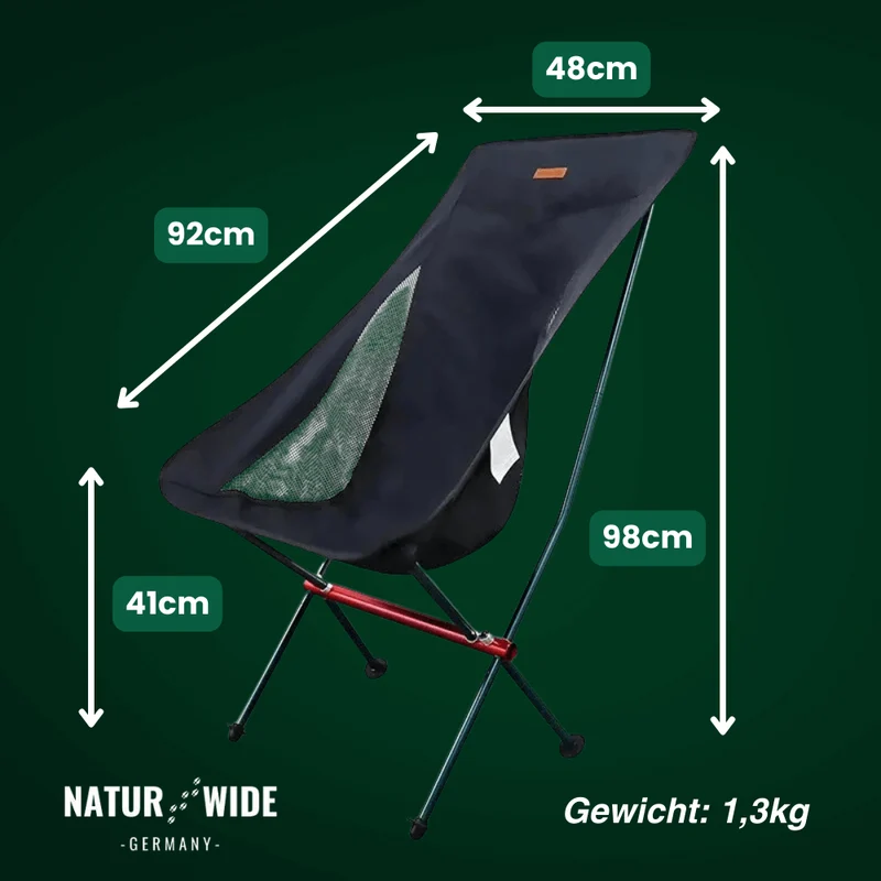 Naturwide Faltstuhl Pro – Dein komfortabler Begleiter für Festivals