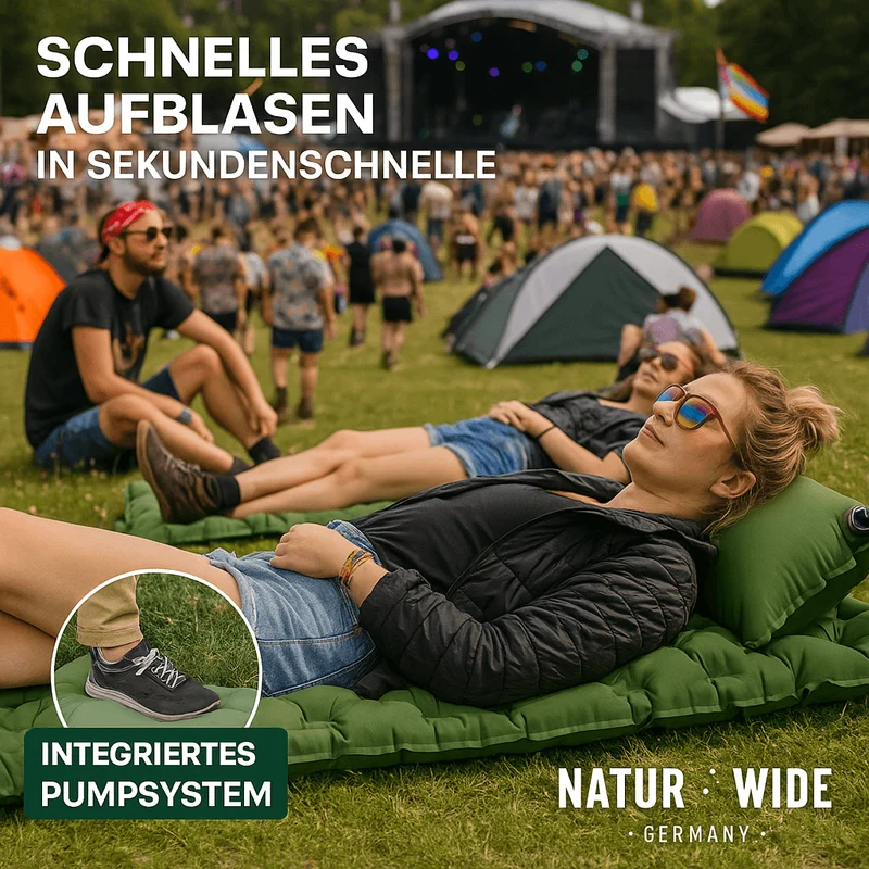 Ultraleichte Isomatte Pro Edition – Ideal für jedes Festival