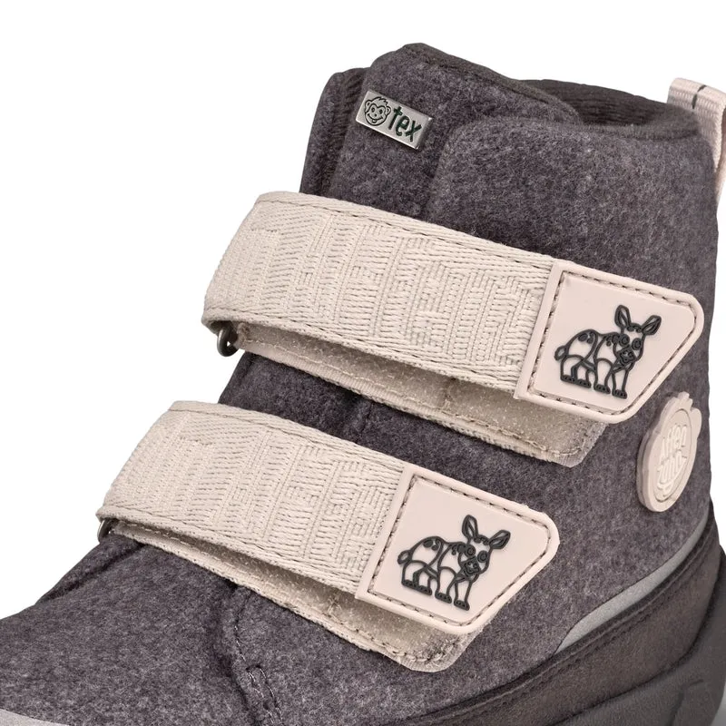Winterbarfußschuh für Kinder - Nashorn