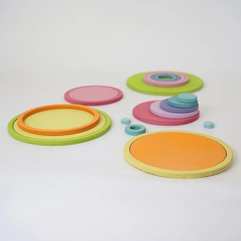 Konzentrische Kreise und Ringe Pastell | Grimms