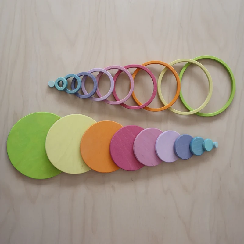 Konzentrische Kreise und Ringe Pastell | Grimms
