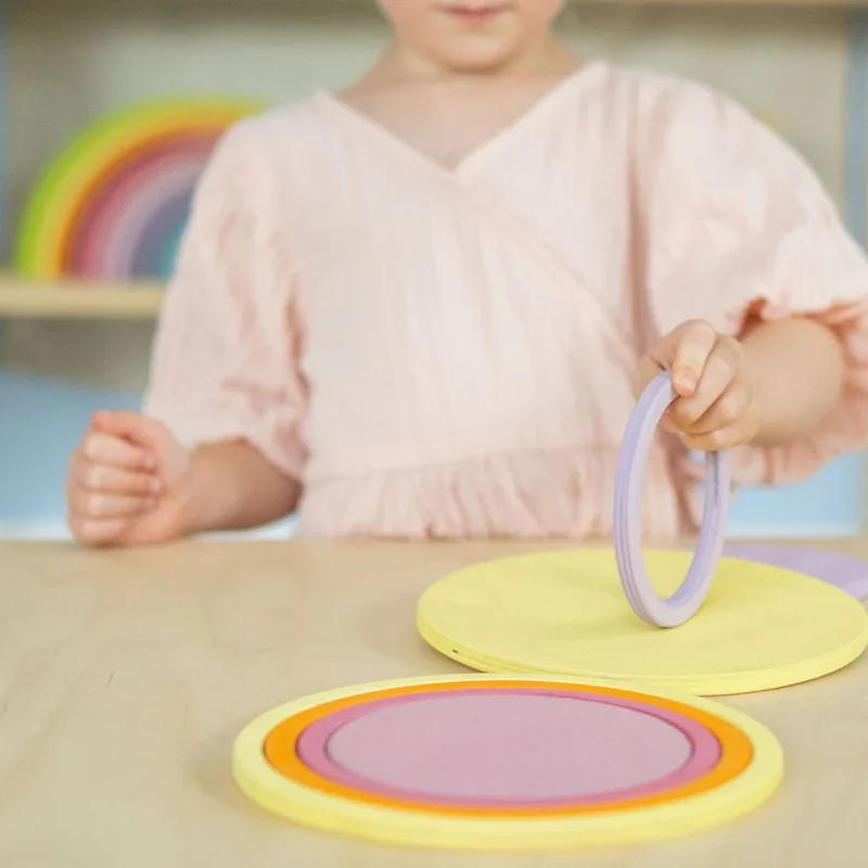 Konzentrische Kreise und Ringe Pastell | Grimms