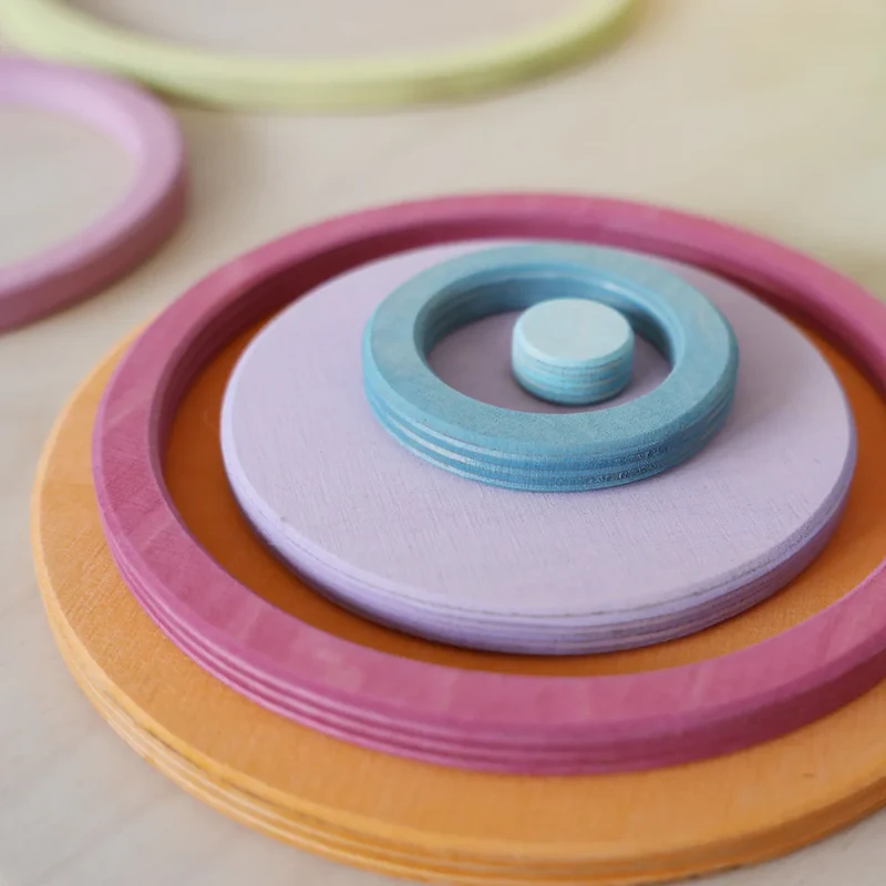 Konzentrische Kreise und Ringe Pastell | Grimms